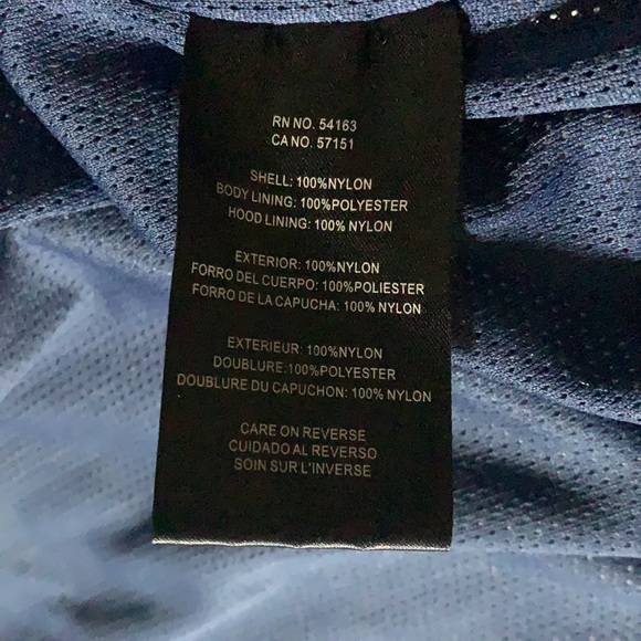 Men’s Tommy Hilfiger blue/black windbreaker Medium - Picture 4 of 5